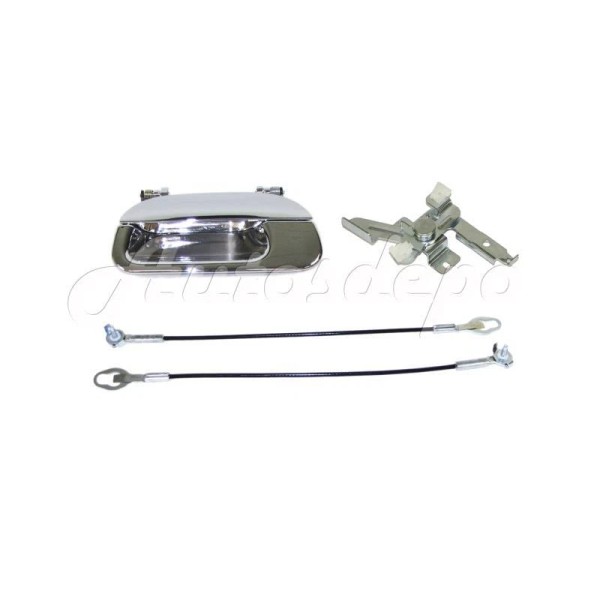 Unbranded Tailgate Cable Handle Chrome W/O Lock Hole 4pcs For