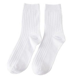 Tabletop Cotton Socks, Men's Socks, SMXZ1, white