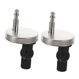 Outanaya 1 Set Toilet Seat Hinges Fittings Durable Stainless Steel Bolt Nut Kit for Easy Installation Replacement for Damaged Toilet Seat Hinges Type B for Home Bathrooms
