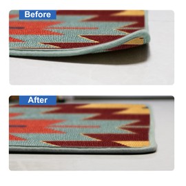 NewUgly Non-Slip Mat for Carpet, Pack of 8 Carpet Tapes, Non-Slip Carpet Conner Gripper, Reusable Double-Sided Carpet Gripper, Non-Slip Mat for Carpets, Keep Corners Flat