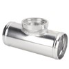 2.5in Blow Off Valve Flange Aluminum Alloy Silver Rustproof Universal