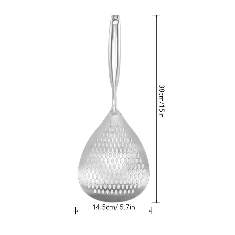 Kitchen Strainer Spoon Stainless Steel Straining Spoon Ladle Spider Strainer