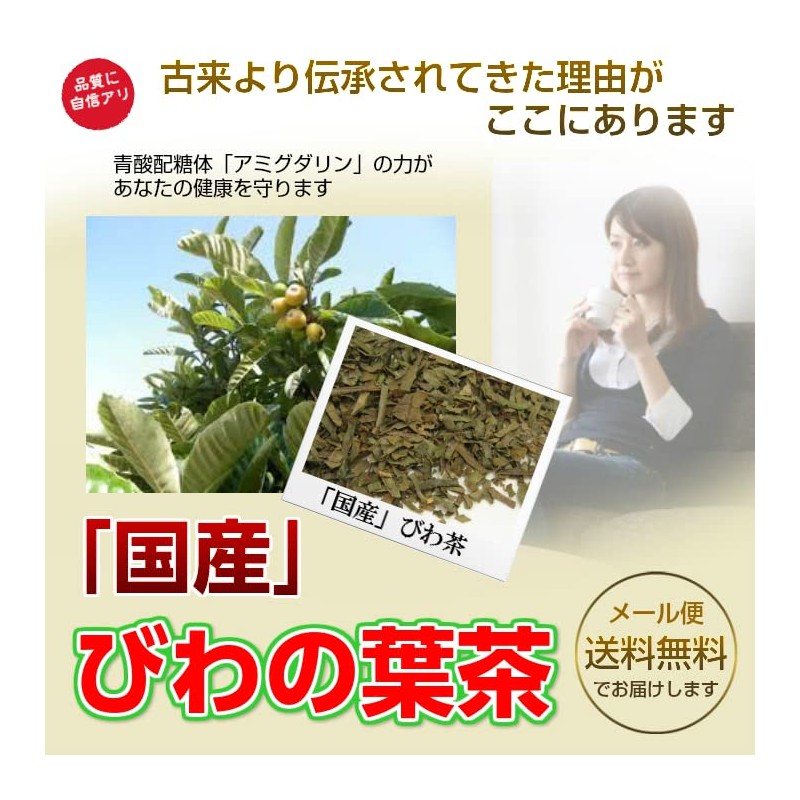 "Domestic" Biwa Tea Fresh Pack with Zipper, 3.5 oz (100