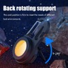 COB Mini Flashlight Bright Portable Rechargeable Keychain Flashlight with Bracket