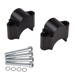1 1/8" Handlebar Bar Risers Motorcycle Bar Clamps 28mm Bar Riser For Motorbike Pit Dirt Bikes Black Riser Extend