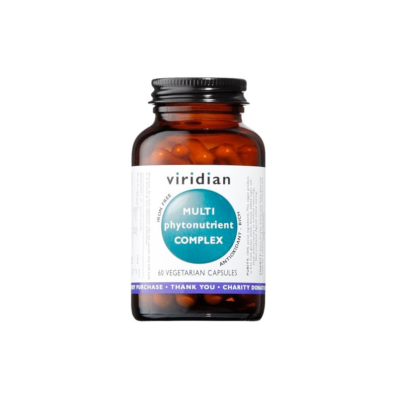 Viridian Multi-PhytoNutrient Multivitamin and Phyto Nutrient Complex - 60 Capsules