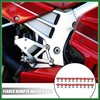 Motoforti 20pcs Motorcycle Red Fender Bumper Washer Bolt Nuts Kit