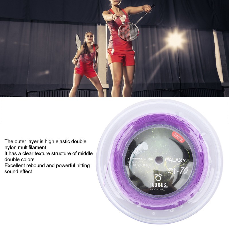 POWERTI BX70 Badminton Rackets String High Elastic Nylon Badminton Racquet