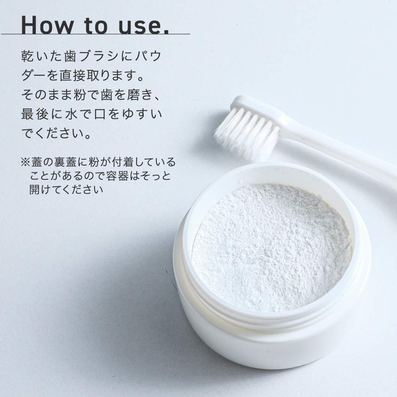 Alphax Whitening Toothpaste, Made in Japan, O-CLEAR Teeth White Powder,