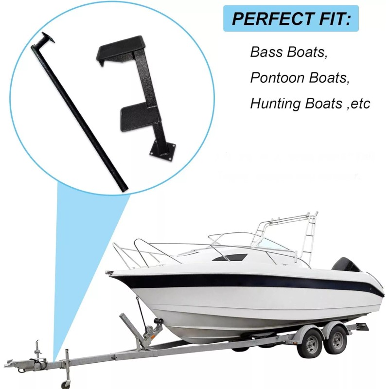 SAVYSPEDY Dual Step Boat Trailer Steps for The Tongue with