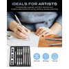 Nicpro 4 Pack Mechanical Pencil 0.5 mm with Case, MB1000