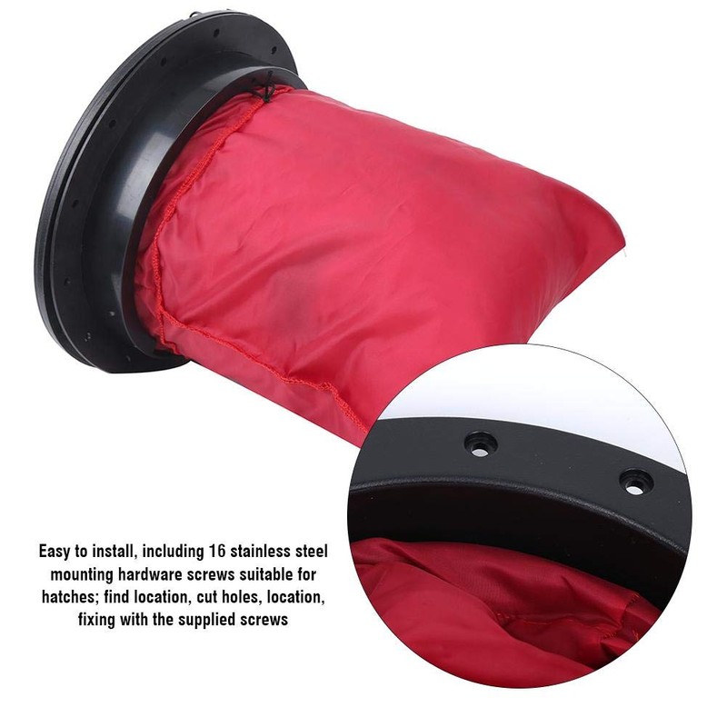 Kayak Hatch Cover 9IN Standard Round Compartment Cover Kit ABS