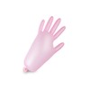 Guantes de Nitrilo Rosa Metálico, Talla Chico y Mediano, Caja