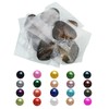 Kwolf Colorful Freshwater Oysters with 15 Pearls 78mm Bead Small