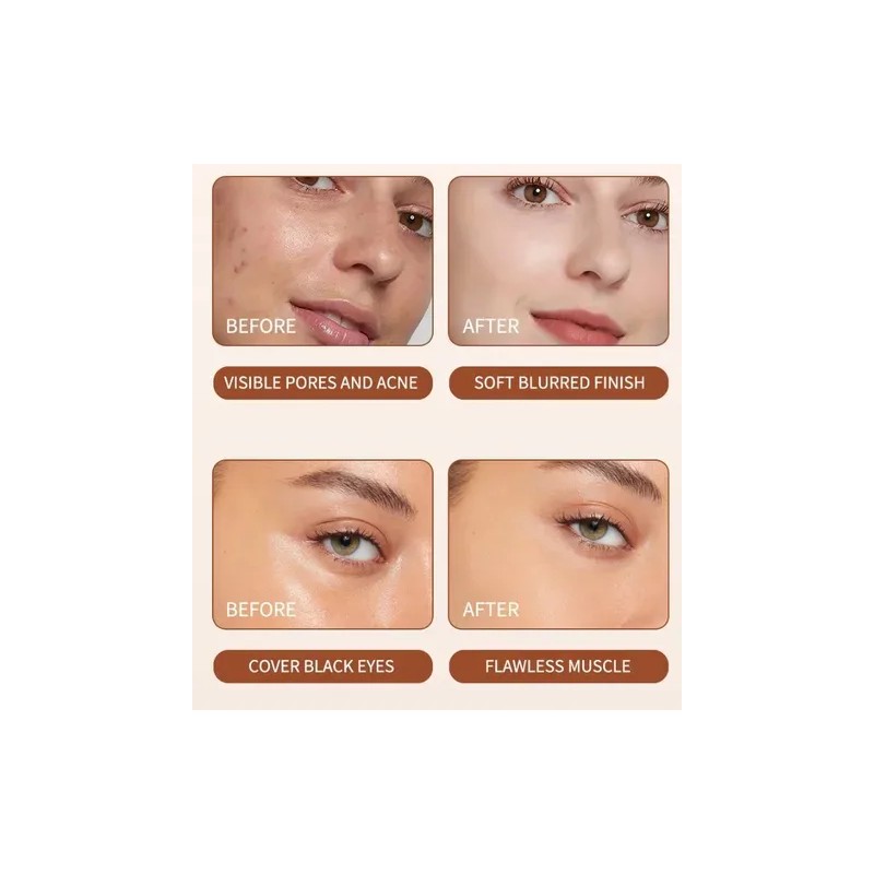 Base De Maquillaje Conceal Skin + Pincel Natural 02 Color