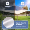 13x13 Canopy Replacement Top Cover with Air Vent Silver Coated