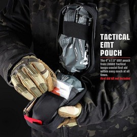 Tactical Molle EDC Pouch Outdoor First Aid Kit Bag Pack + Nylon Key Hook Buckle