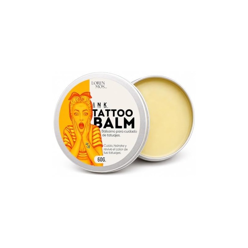 Tattoo Balm 60 g para Cuidado de Tatuajes, Bálsamo Hidratante