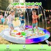 Splash Pad Sprinkler for Kids, 59" Light Up Splash Pads