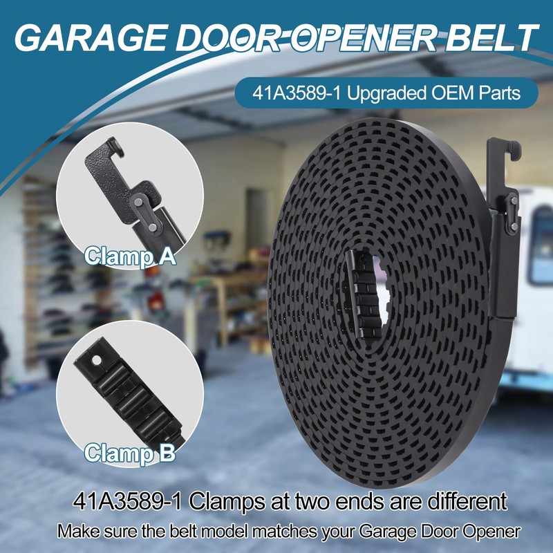 41A5250 Drive Belt, 41AB050-2 for 7ft High Garage Door, 237''