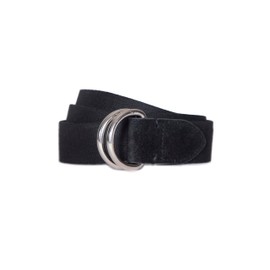 Vince Womens 1.2 Inch D Ring Webbing Belt, Casual & Stylish Fashion Accessory, Everyday Wear, BLACK, XL/XXL