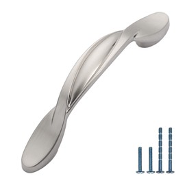 Asidrama 10 Pack 3 Inch(76mm) Brushed Satin Nickel Kitchen Cabinet Handles, Cabinet Pulls Kitchen Cabinet Hardware for Cupboard Drawer Handles Dresser Pulls