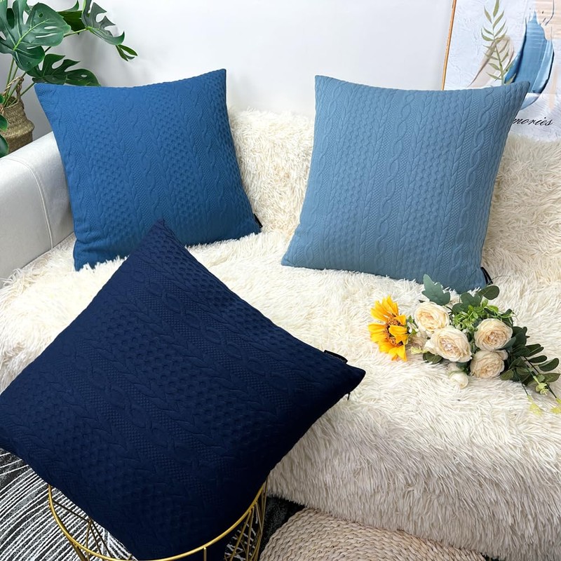 Booque Valley Throw Pillow Covers, Pack of 2 Super Soft