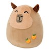 ROSIHA 7.8" Capybara Plush Toy,Cute Stuffed Animal with Orange on