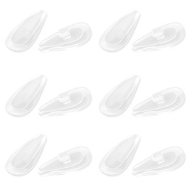 HILEEN 6 Pairs Replacement Nose Pads Nose Pieces for Oakley Lizard OX5113 OX5120|Barrelhouse OX3173 OX3174|Gasser OX5087|Limit Switch OX5119 OX5121|Contrail OO4147 OO6050 Sunglasses | Eyeglasses