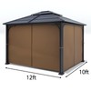 Gazebo Universal Replacement Privacy Curtain - Wonwon Privacy Panel Canopy