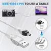 YAODHAOD Firewire to USB Adapter Cable, USB 2.0 Male Firewire