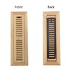 Homewell White Oak Wood Floor Register Vent Cover, Flush Mount