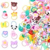 100 Stück Haargummi Damen, Haargummis Mädchen, Zopfgummis Mädchen, Haargummis Kinder,