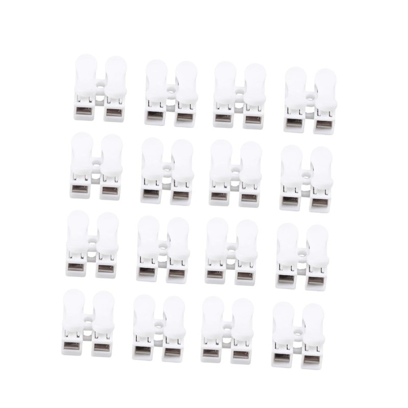 iplusmile 150 Pcs Spring Wire Connectors Gutter End Caps Lamp