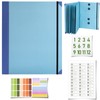 Folio Folder File Organiser 12 Compartments Document Folder with Label