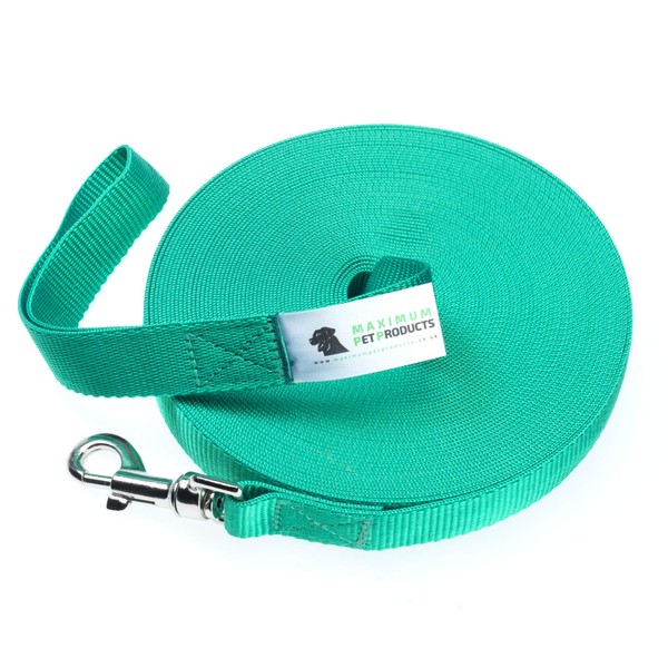 Maximum Pet Products Dog Training Lead (80ft/24m, Green)