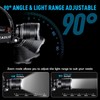 AMAKER LED Headlamp Rechargeable, 9000mAh Long Battery Head Lamp with