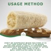 Esponja Lufa Natural Pura Orgánica Reutilizable Exfoliante Corporal Espalda Spa