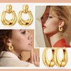 Nosiny 9 Pairs Gold Chunky Hoop Earrings Set for Women