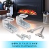 Fireplace Damper Clamp Stainless Steel Flue Stop Clamp for Gas