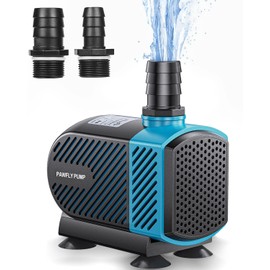 Pawfly 800 GPH Pond Water Pump 45 W Submersible Water Fountain Pump with 8.2 ft. Lift Height Ultra Quiet Adjustable Outdoor Water Pump for Fish Koi Pond Fountain Garden Waterfall and Statuary