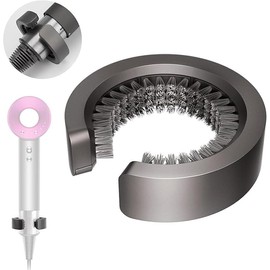 CLEK Filter Cleaning Brush for Dyson HD01/HD02/HD03/HD08, Supersonic Hairdryer Cleaning Brush, 360° Cleaning Filter Brush, Part No. 969497-01 (Grey)