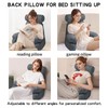 FXXUDVNIIN Back Pillow for Bed Sitting Up: Reading Pillow with