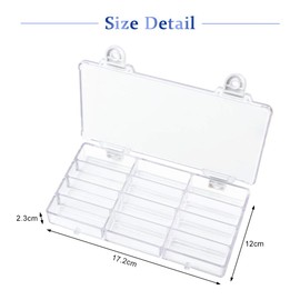 WANDIC Palette Box, 1 Pc 12-Well Empty Watercolour Box Airtight Paint Palette Container For Watercolor, Gouache, Acrylic And Oil Paint