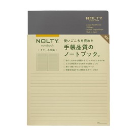 Noritsu NOLTY Note A5 Ruled Cream Paper 192 Pages Gray NCL01