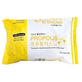 Propolis Soap 100g Acne Cleansing Bar Functional Wellness Exfoliating Soap / 프로폴리스 비누 100g 여드름 클렌징바 기능성 웰빙 때비누