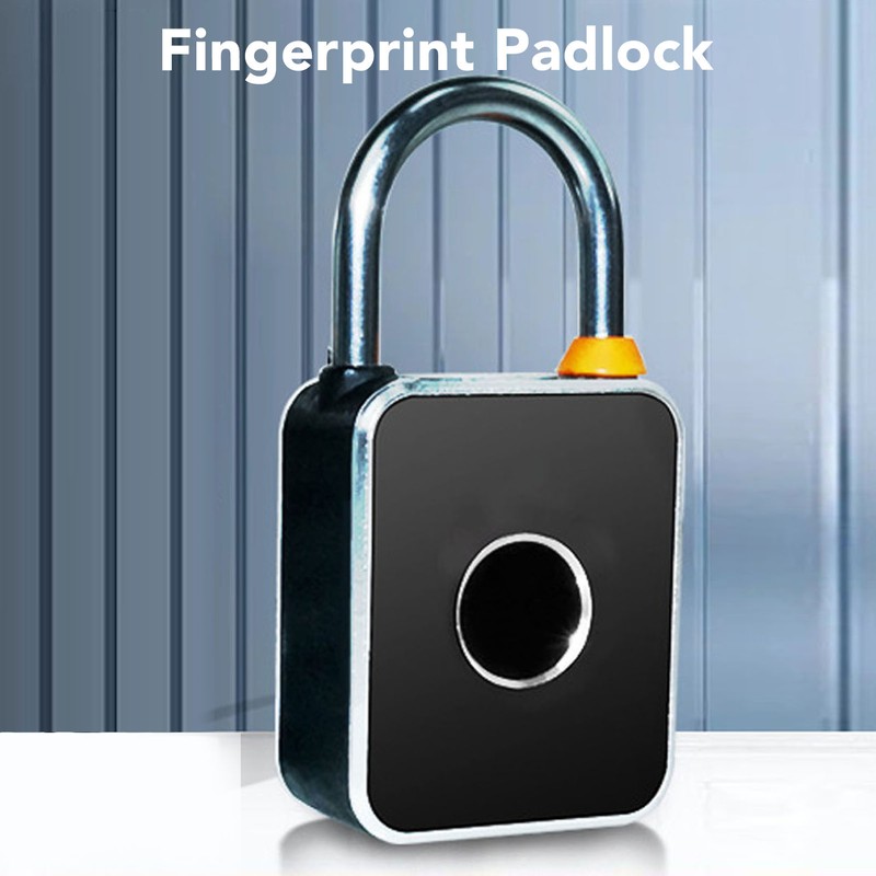 Fingerprint Padlock IP65 Waterproof Keyless Biometric Thumbprint Lock Smart Padlock