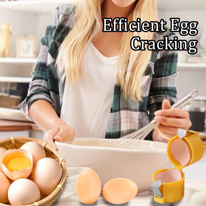 2PCS Easy Egg Opener Plus 1PCS Stainless Steel Egg Opener,