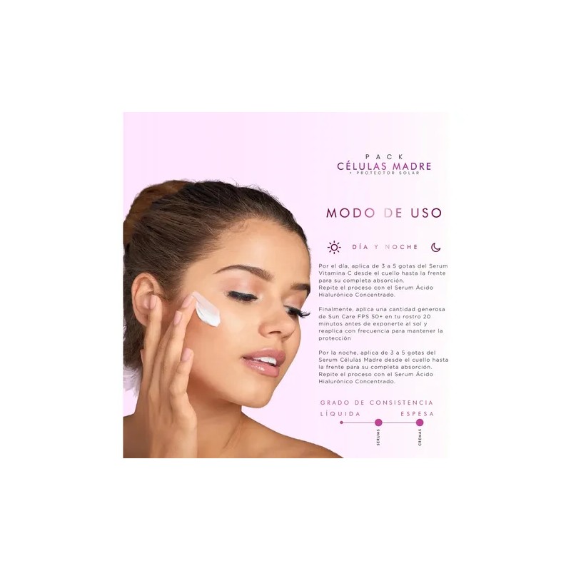 Kit Pureza Natur Protector Solar Kit Celulas Madre Serums