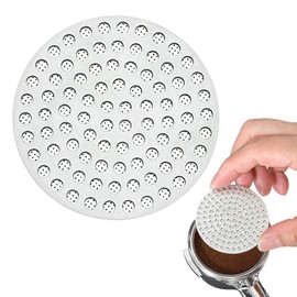 SanSLicoo Espresso Puck Screen 51mm, Double-layer 1.2mm Thickness Espresso Puck Net for Barista Portafilter, Food-grade 304 Stainless Steel Puck Screen with Walnut Wooden Stand (58MM)